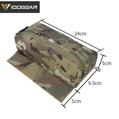 IDOGEAR Tactical Mini Dangler Drop Pouch For JPC CPC LBT D3CR MK3 MK4 Plate Carrier Chest Rig Tactical Tool Storage Fanny Pack Multicam 3584