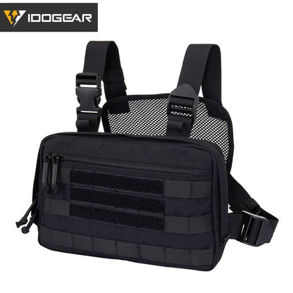 IDOGEAR Tatcical Chest Recon Bag MOLLE Military Chest Rig Shoulder Bag Tactical Wargame Multi-Purpose Combat EDC Pouch 3537