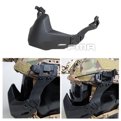 FMA Tactical Half Face Mask Seal Mask Folding For Tactical Helmet B Version With Goggle Hook 1364