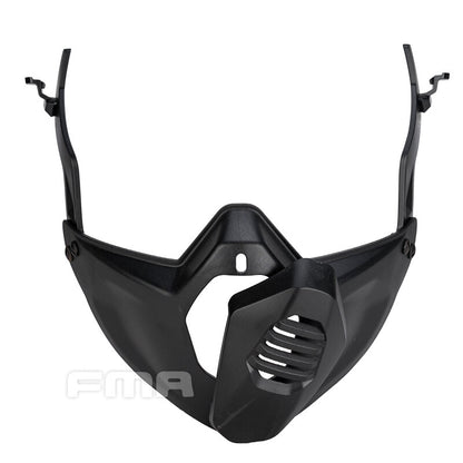 FMA Tactical Half Face Mask With Helmet Guide Rail Connect for SF Tactical Helmet TB1335