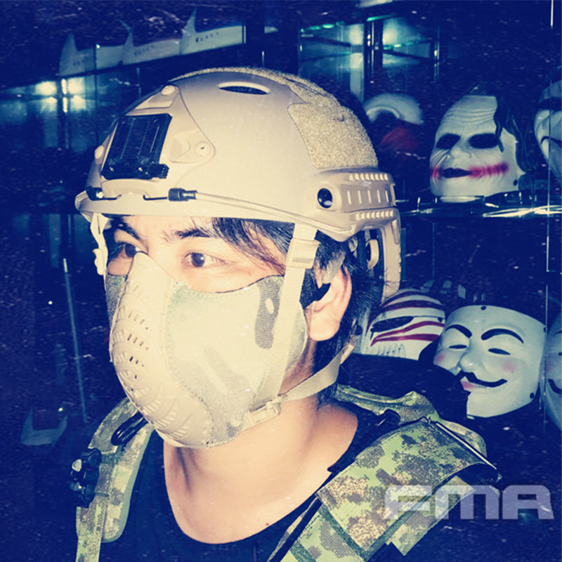 FMA Tactical Face Mask Combat Face Cover Breathable Mesh TPU military Cycling Half Face Mask Tactical Military Gear 1296