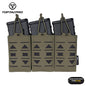 TOPTACPRO Tactical Mag Pouch Modular Triple Open Top Magazine Pouch for 5.56 Military MOLLE Mag Carrier 8515
