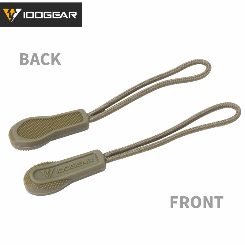 IDOGEAR Tactical Hook Handle Zipper Handle 3PCS Zipper Pull Drawstring Practical Camouflage Training Gear Accessories 3952