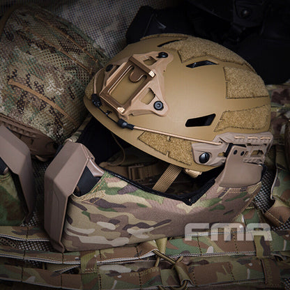 FMA Tactical Half Face mask Gunsight Mandible for Fast Helmet/High Cut Helmet/MT Helmet Camouflage Cycling Face Cover Protector Survival Kit 1304