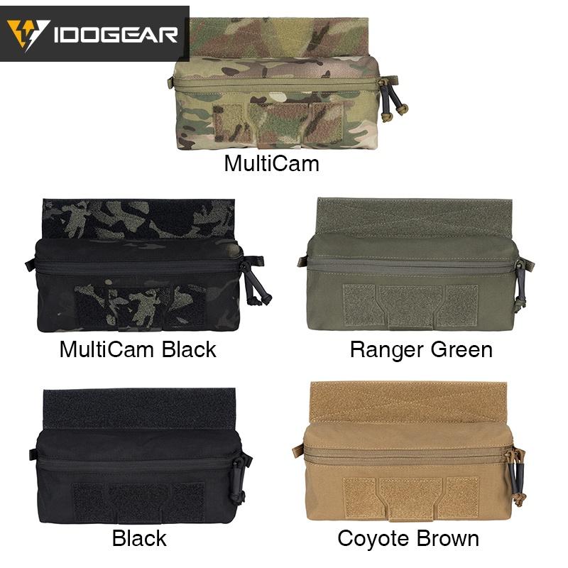 IDOGEAR Tactical Mini Dangler Drop Pouch For JPC CPC LBT D3CR MK3 MK4 Plate Carrier Chest Rig Tactical Tool Storage Fanny Pack Multicam 3584