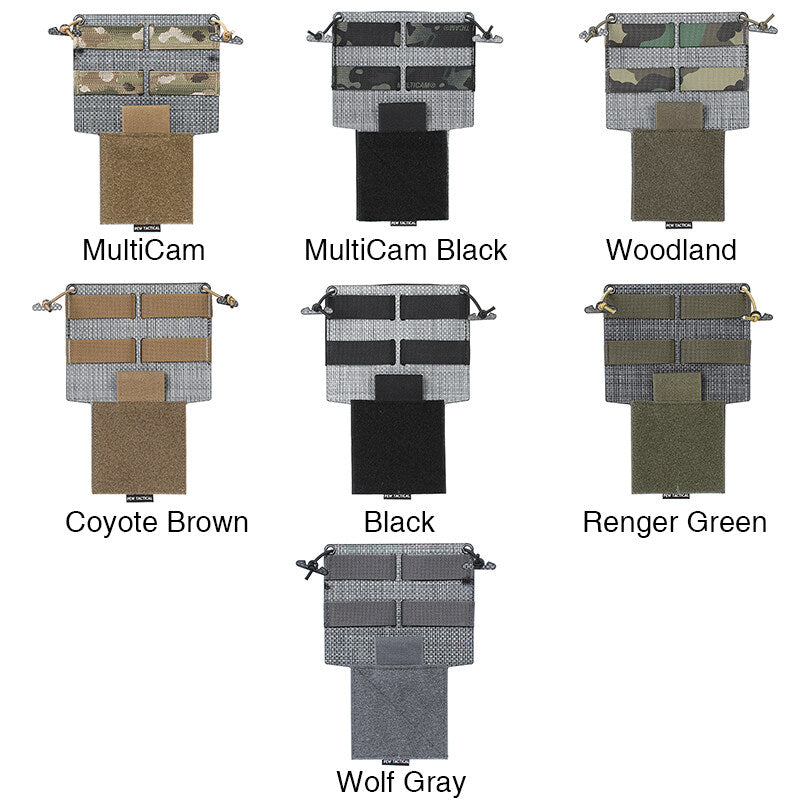 IDOGEAR PEW Tactical ATAK Chest Rig Hanging Panel Ferro Style Molle Military Chest Expansion Panel MK4 D3CRM Camouflage OT60 Wargame Survival Kit
