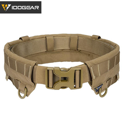 IDOGEAR MRB2.0 Tactical Belt Modular Riggers Quick Release MOLLE Low Profile Cummerbund Military Wargame Protective Belt 3424