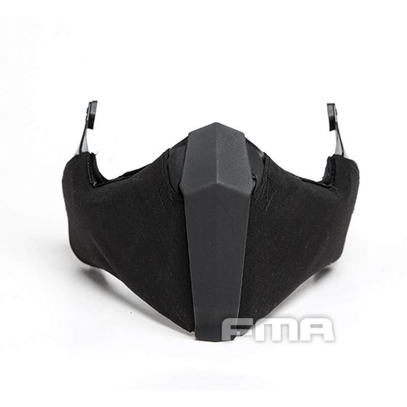 FMA Tactical Half Face mask Gunsight Mandible for Fast Helmet/High Cut Helmet/MT Helmet Camouflage Cycling Face Cover Protector Survival Kit 1304