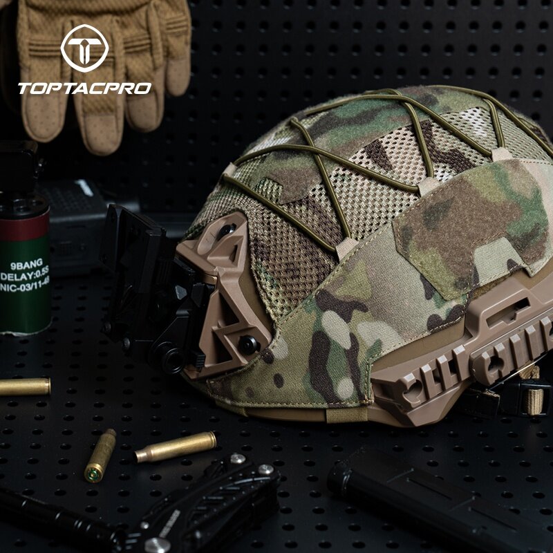 TOPTACPRO Tactical Helmet Cover for WENDY Helmet 500D Cordura Nylon Military Headwear Helmet Cloth Hook & Loop 8802