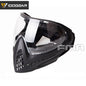 IDOGEAR Tactical Helmet & FMA F1 Full Face Mask Set with Single Layer Paintball Safety Anti-fog Goggle 5658