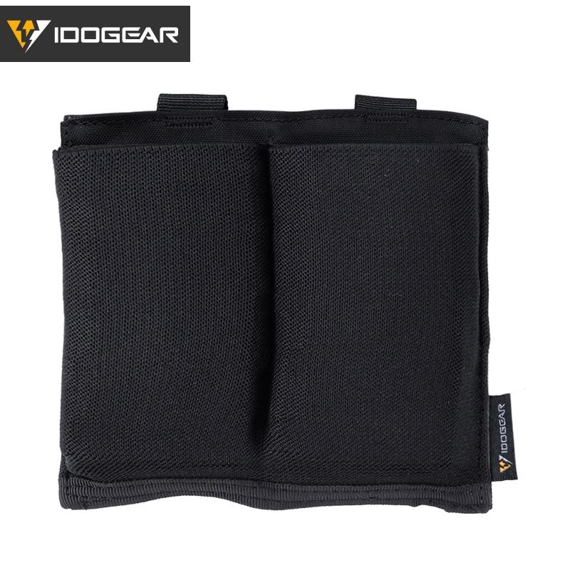 IDOGEAR Tactical Mag Pouch 556 Fast Draw MOLLE Pouch Double Open Top Elasticity Cloth 3554