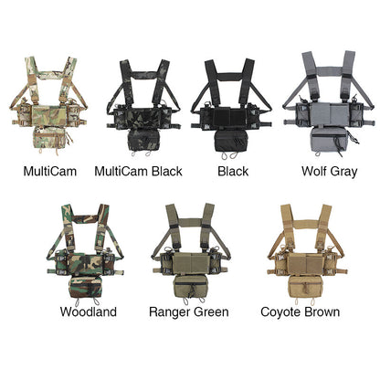 IDOGEAR PEW Tactical MK3 MK4 Chest Rig D3 500D Original Matte Cordura Fabric MK4 Full set Chest Rig Radio Pouch Drop Pouch VT01