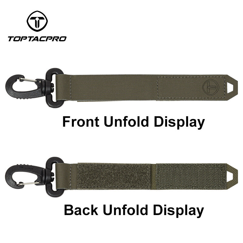 TOPTACPRO Tactical Wiregate Carabiner Snap Clip Hook Keychain UTX Buckle Quick Release Multi-function Gloves Hooks 2PCS/Set 8903