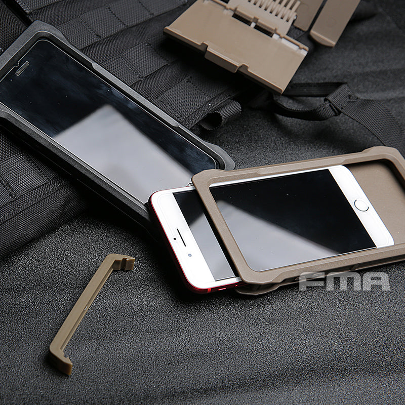 FMA Molle Tactical Plus Mobile Pouch Paintball Shell Phone Case For Iphone 7/8 Plus 1320