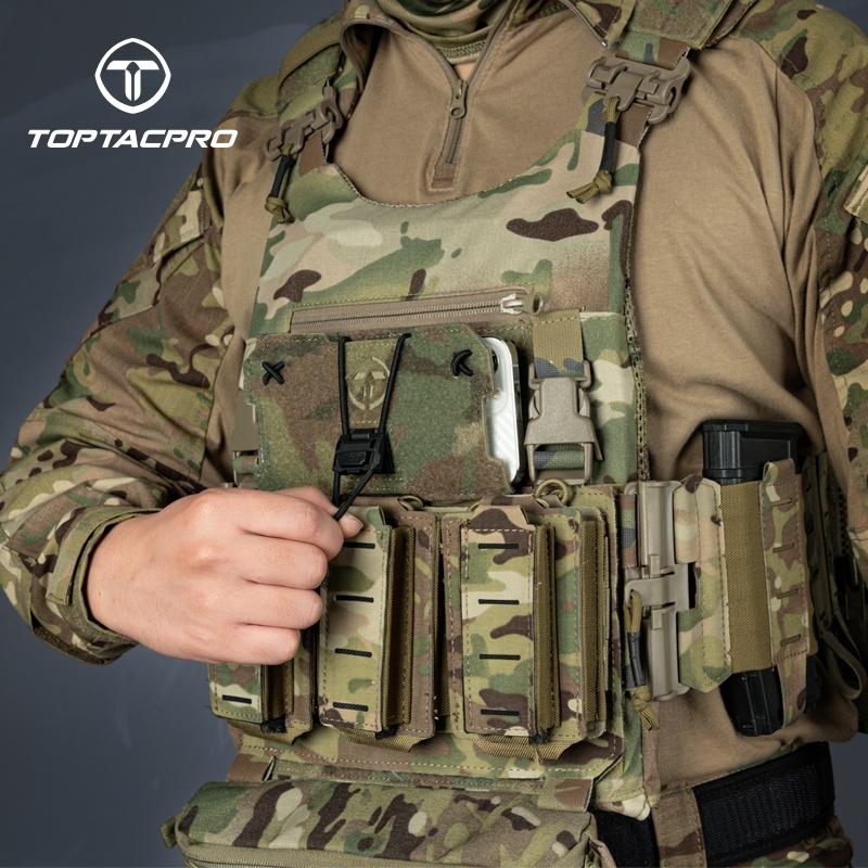 TOPTACPRO Tactical General Phone Pouch for Mobile Phone Universal MOLLE Military Phone Holder 8512