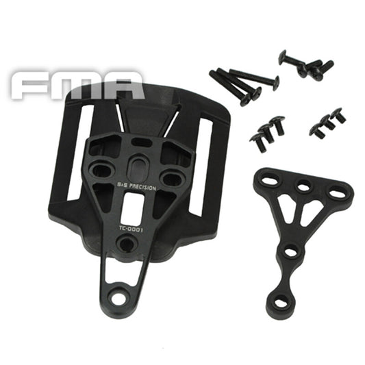 FMA Tactical Belt Adapter Trifecta Connection Auxiliary Pouch Low Ride Belt Adapter Low Profile Compatible with Safariland/Blackhawk/G-Code Holsters 1040