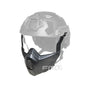 FMA Tactical Half Face Mask with Helmet Rail Connect for SF Tactical Helmet Military Face Protector Tactical Training Wargame Half Face Mask TB1335