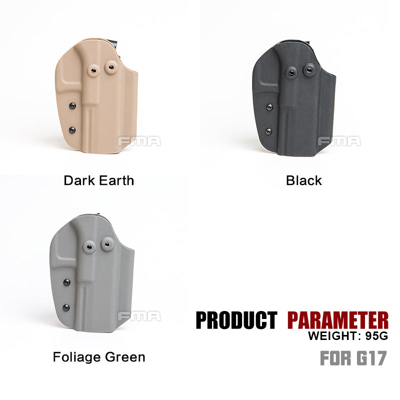 FMA Tactical Holster For G17 Belt Clip System Mount G17 Holder military army wargame Paintball holster GEAR Style B