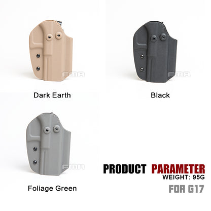 FMA Tactical Holster For G17 Belt Clip System Mount G17 Holder military army wargame Paintball holster GEAR Style B