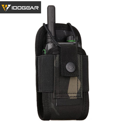 IDOGEAR Tactical Mini Radio Pouch Molle Walkie-talkie Interphone Pouch Military Camouflage Radio Pouch 3536