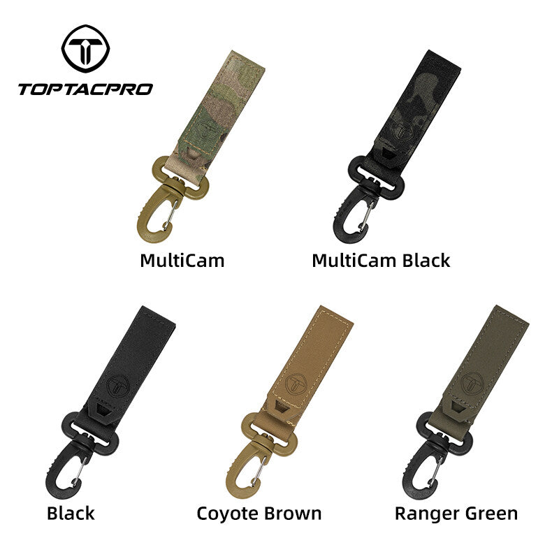 TOPTACPRO Tactical Wiregate Carabiner Snap Clip Hook Belt Keychain Multi-function Gloves Hooks 8903