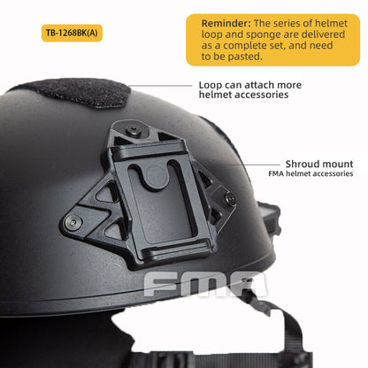 FMA EX Ballistic Helmet Tactical Helmet TWF Wendy Riding Anti Impact Helmet Full Protection Head Gear Military Combat BBG