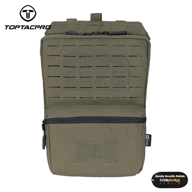 TOPTACPRO Tactical Hydration Backpack 2L MOLLE Water Bag Hydration Pouch Backpack Double Sundries Pouch 500D Cordura Nylon 8505