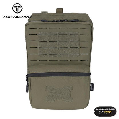 TOPTACPRO Tactical Hydration Backpack 2L MOLLE Water Bag Hydration Pouch Backpack Double Sundries Pouch 500D Cordura Nylon 8505