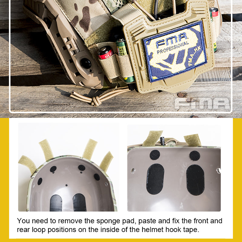 FMA Tactical Helmet Cover For Maritime Helmet with NVG Pouch Multifunctional Military Army Headwear Helmet Clothes Camouflage Outdoor 1345