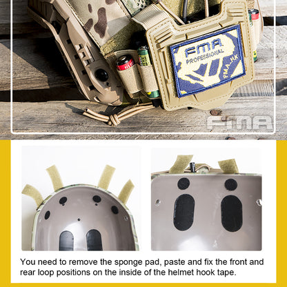 FMA Tactical Helmet Cover For Maritime Helmet with NVG Pouch Multifunctional Military Army Headwear Helmet Clothes Camouflage Outdoor 1345
