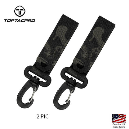 TOPTACPRO Tactical Wiregate Carabiner Snap Clip Hook Keychain UTX Buckle Quick Release Multi-function Gloves Hooks 2PCS/Set 8903