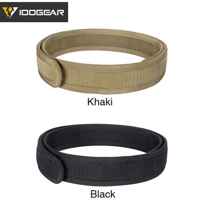 IDOGEAR Tactical Inner Belt Hook Liner 1.7" Waist Belt Black&Khaki 3426