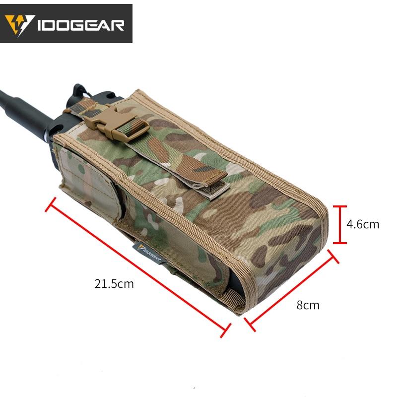 IDOGEAR Tactical Radio Pouch For PRC148/152 MOLLE Holder Quick-release 3553