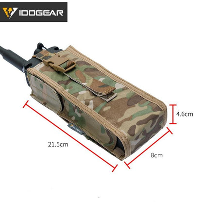 IDOGEAR Tactical Radio Pouch For PRC148/152 MOLLE Holder Quick-release 3553