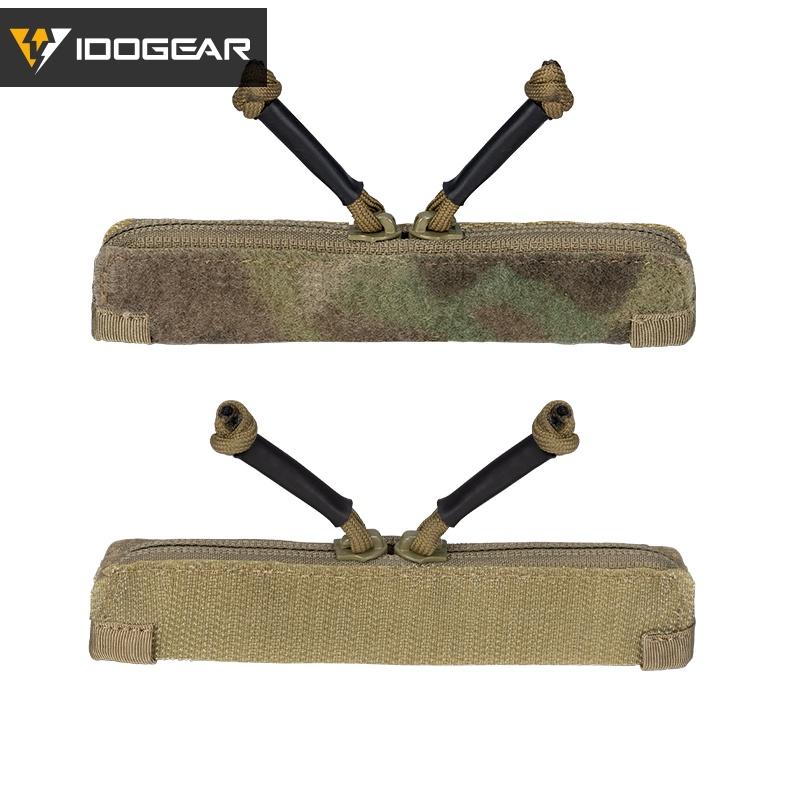 IDOGEAR Tactical Double Zipper Insert Pouch Storage Pocket Zipper Cover for JPC2.0 CPC AVS Vest
