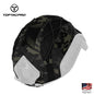 TOPTACPRO Tactical Helmet Cover for FAST Helmet 500D Cordura Nylon Military Camo Headwear Hoop & Look 8801