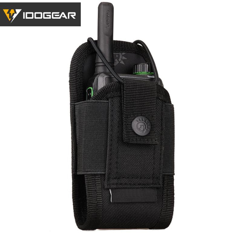 IDOGEAR Tactical Mini Radio Pouch Molle Walkie-talkie Interphone Pouch Military Camouflage Radio Pouch 3536