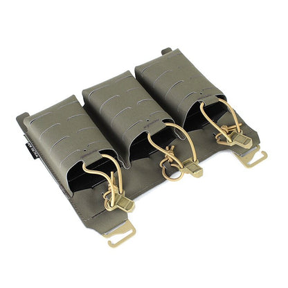 IDOGEAR PEW Tactical Triple 556 Magazine Pouch FERRO STYLE KTAR Front Flap FCPC Front Magazine Pouch Laser Cut MOLLE Military Mag Carrier VT13