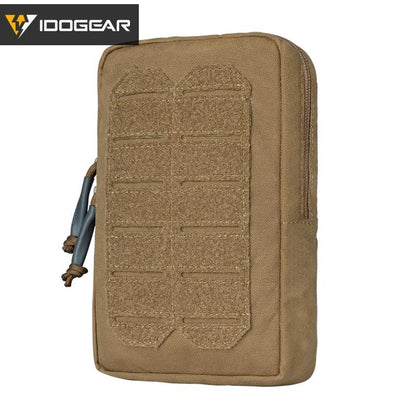 IDOGEAR Tactical Utility Pouch Laser Cut MOLLE EDC Multifunction Sundries Recycling Bag Micro Med Kit Military Camouflage Vest Molle Pouch 3578