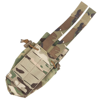 IDOGEAR Tactical Mulfunctional SPUD Pouch Universal Radio Pouch Storage Pouch Laser Cut Lightweight Adjustable Camo Military Wargame Outdoor MG-75