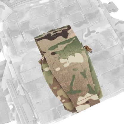 IDOGEAR Tactical Mulfunctional SPUD Pouch Universal Radio Pouch Storage Pouch Laser Cut Lightweight Adjustable Camo Military Wargame Outdoor MG-75