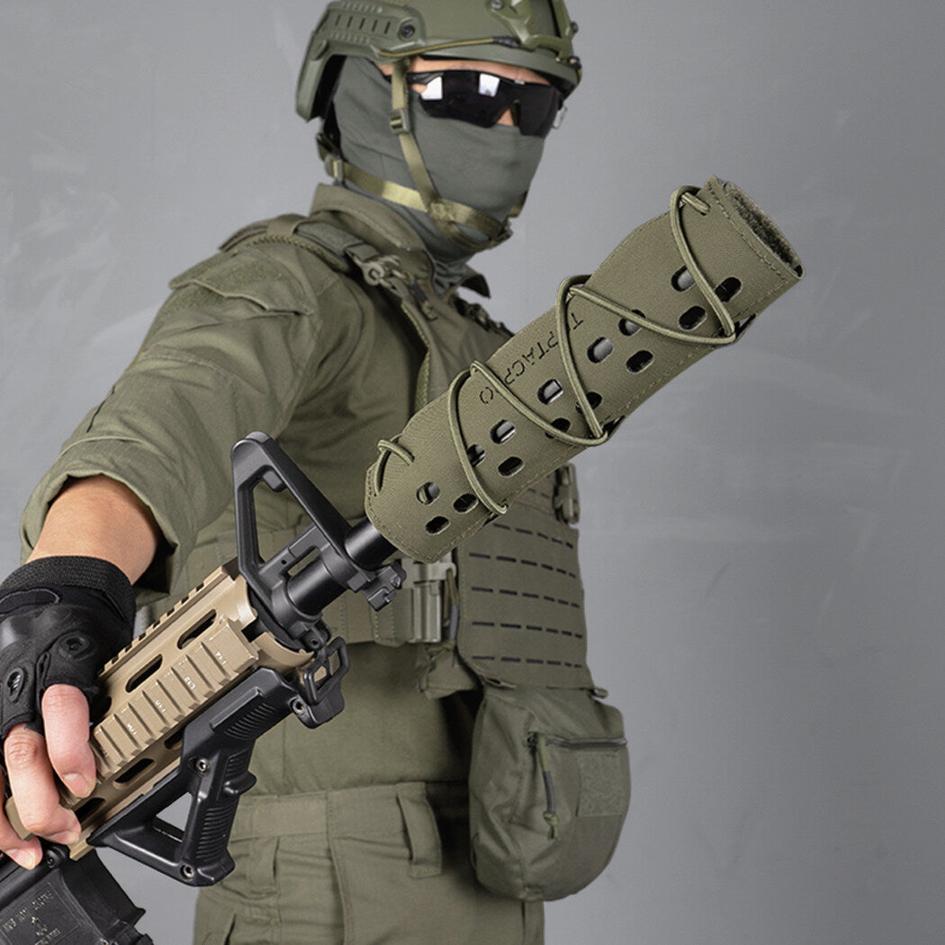 TOPTACPRO 18cm Tactical Suppressor Cover Military Silencer Protective Muffler Cover Military Army Accessories 8503