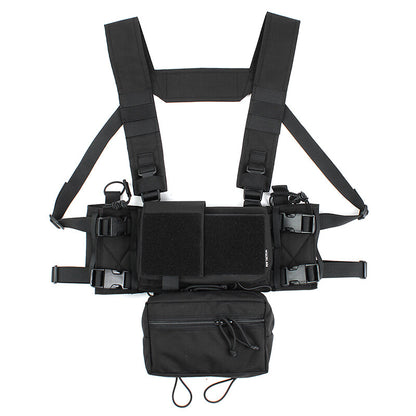 IDOGEAR PEW Tactical MK3 MK4 Chest Rig D3 500D Original Matte Cordura Fabric MK4 Full set Chest Rig Radio Pouch Drop Pouch VT01