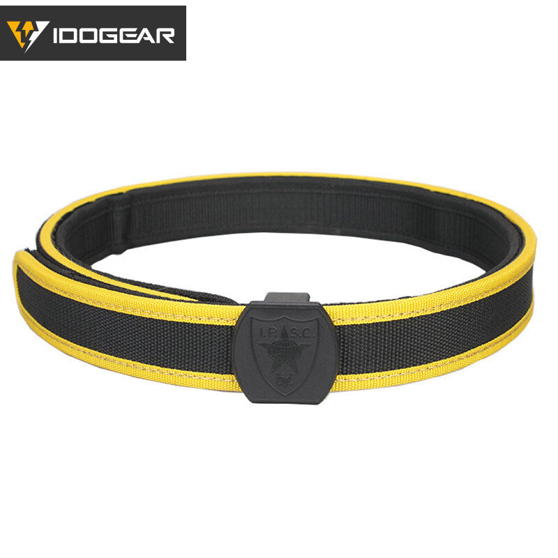 IDOGEAR IPSC USPSA IDPA Belt Set Special Competition Tactical Waist Belt with 4 Pcs IPSC FMA IPSC Multi-angle Speed Magazine Pouch Belt + Magazine Pouch Set