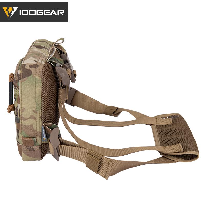IDOGEAR Tatcical Chest Recon Bag MOLLE Military Chest Rig Shoulder Bag Tactical Wargame Multi-Purpose Combat EDC Pouch 3537