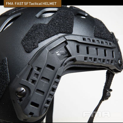 FMA Tactical Helmet with Half Face Mask SF Style Helmet with NVG Shroud Military Helmet & Mask Set Outdoor Gear 1365A