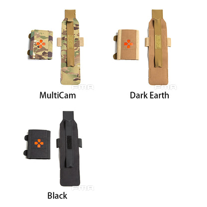 FMA Tactical Roll-Up Medical Pouch First Aid Emergency Bag EDC Utility Pouch Tactical Belt Medical Pouch Military Medical Kit Military Wargame Camouflage Pouch 1385