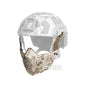 FMA Tactical Half Face Mask With Helmet Guide Rail Connect for SF Tactical Helmet TB1335