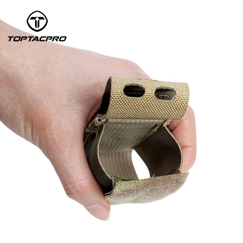 TOPTACPRO Tactical Flashbang Pouch 9mm Magazine Pouch MOLLE Laser Cut Quick Release Military Army Camo Tactical Flashbang Pouch 8502