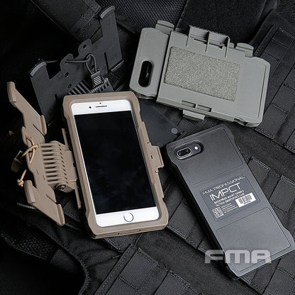 FMA Molle Tactical Plus Mobile Pouch Paintball Shell Phone Case For Iphone 7/8 Plus 1320